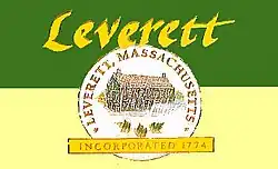 Flag of Leverett, Massachusetts