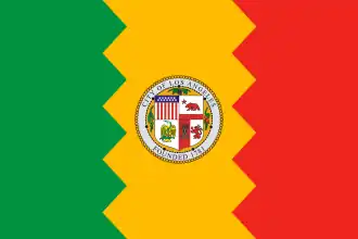 Flag of Los Angeles, California, United States