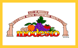 Flag of Modesto, California