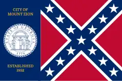 Flag of Mount Zion, Georgia