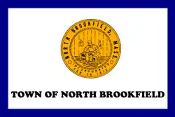 Flag of North Brookfield, Massachusetts