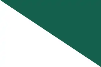 Flag of Siberia — diagonal bi-colour
