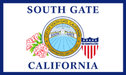 Flag of South Gate, California