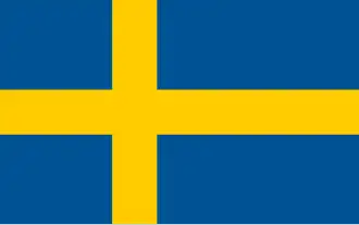 Swedish civil ensign post 21 June 1906