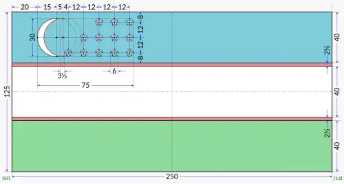 Flag construction sheet
