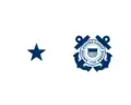 Flag of a U.S. Coast Guard Restricted Line Officer / Staff Officer Rear Admiral Lower Half