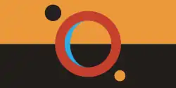 The flag of the Martian Congressional Republic, as seen in The Expanse television series
