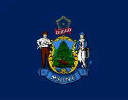 Current flag of Maine