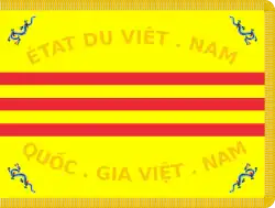 Flag of the Vietnamese National Army (1954-1955).