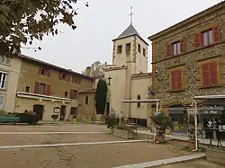Square and Saint Bartholomew church in 2017.