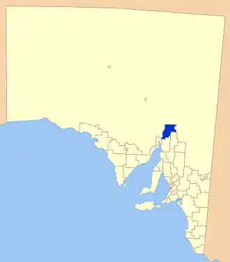 Location of The Flinders Ranges Council
