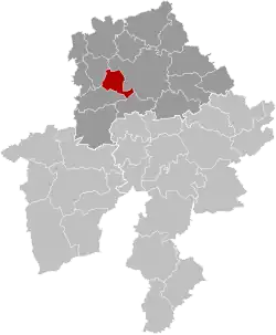 Location of Floreffe in Namur Province