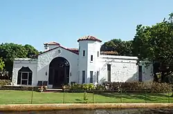 The Benjamin "Bugsy" Siegel House in Fort Lauderdale, Florida along the riverside of New River. This was the residence of the infamous mobster known as Bugsy Seigel.