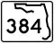 State Road 384 marker