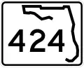 State Road 424 and County Road 424 marker