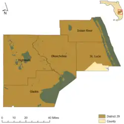 Map of the district