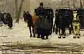 Rental coaches in the snow