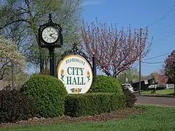 Florissant City Hall sign, April 2013