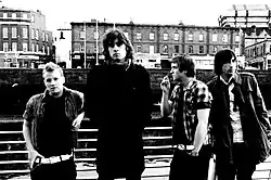 Floyd Soul and the Wolf photographed in Dublin, Ireland, 2008 L-R: Deano Moran, Floyd Soul, Ciaran Delaney, Simon Merriman
