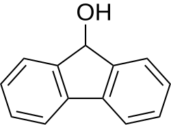 2D representation of the chemical structure of fluorenol .