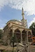 The mosque during reconstruction