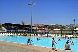 The swimming pool
