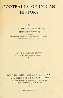 Footfalls of Indian History title page