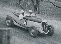 Jack Phillips placed sixth driving a Ford V8 Special
