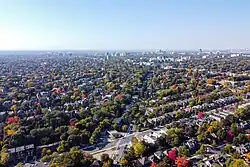 View of Forest Hill to the west of Avenue Road