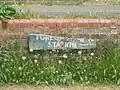 Platform sign (probably not original)