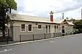 Heritage station building in its original location on Hamilton Street.