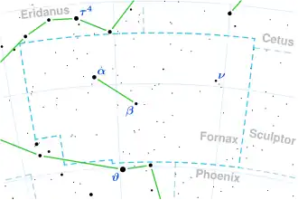 LP 944-20 is located in the constellation Fornax