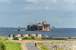 Fort Alexander viewed from Kronstadt