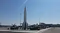 The 2016 outdoor display includes a V-2 rocket.