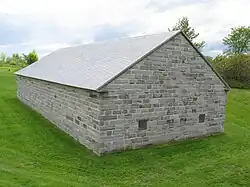 Behind the Powder Magazine at Fort Lennox.