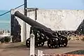 Cannonball at Fort William Lighthouse in Ghana