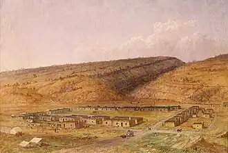 Fort Defiance, New Mexico (now Arizona) by Seth Eastman (1808–1875), painted 1873