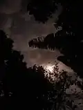 Long Exposure Photo Showing the Moon from Caimito, Sucre.