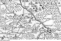 Hohendubrau-Dauban. Oberlausitz map, Schenk, 1759