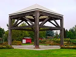The original Founder's Pavilion (replaced in 2024).