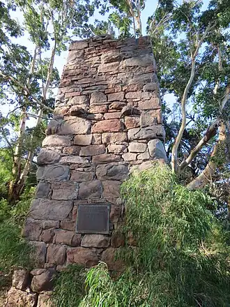 The Foundry Chimney of the former Karridale Mill in 2021