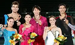 The pairs medalists at the 2011 Four Continents Championships