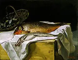 Nature morte avec du poisson, Still life with fish, c. 1866–67