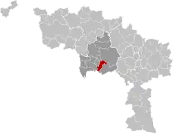 Location of Frameries in Hainaut