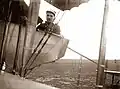Battesti with his Caudron G.3 at the Escadrille 10 in 1915