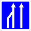 430 Lanes merge (three to two)
