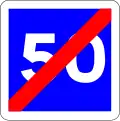 End of advisory speed