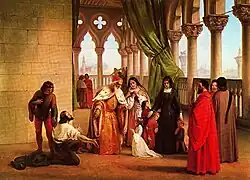 The two Foscari, by Francesco Hayez (1844)