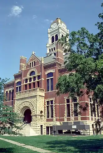 The Franklin County Courthouse in Hampton