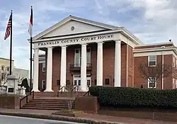 Franklin County Courthouse in Louisburg